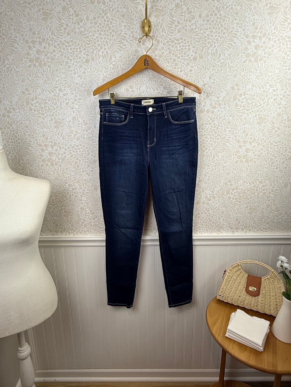 L'AGENCE Dark Wash Margot High-Rise Stretch Skinny Jeans - Size - 30
